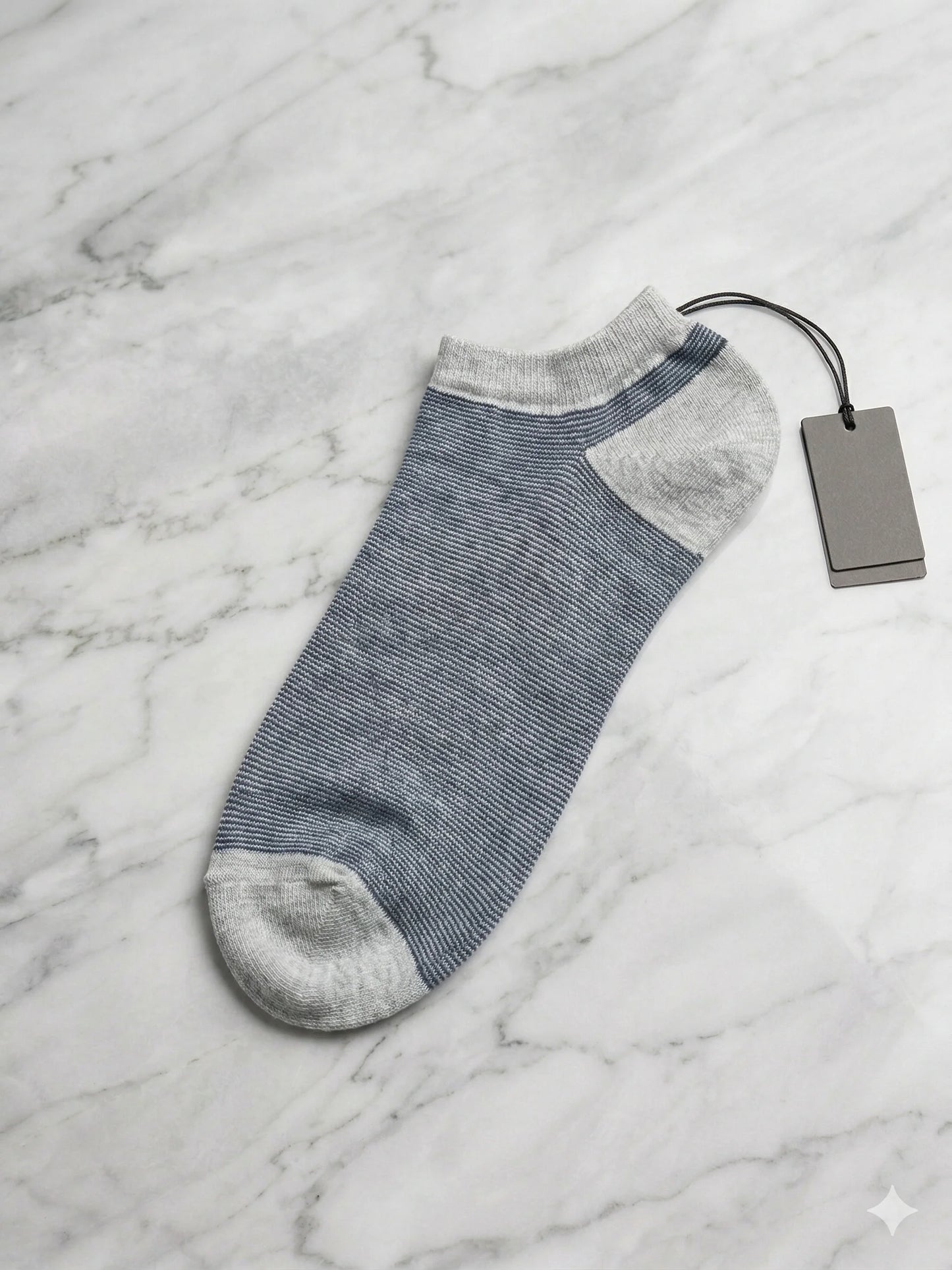 BOSS Pack of 3 Premium Ankle Cotton Socks (Grey, Blue and Yellow)