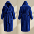 Luxury Unisex Fleece Bath Robe - Blue