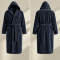 Luxury Unisex Fleece Bath Robe - Grey