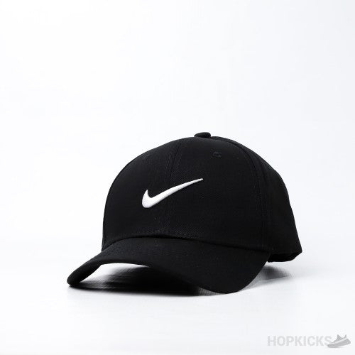 Black Nike Cap with Black Swoosh Logo for Men Women Daily Use