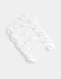 Dri-FIT Low-Cut Ankle Fit Socks – Pack of 5 ( Export Overstock ) White