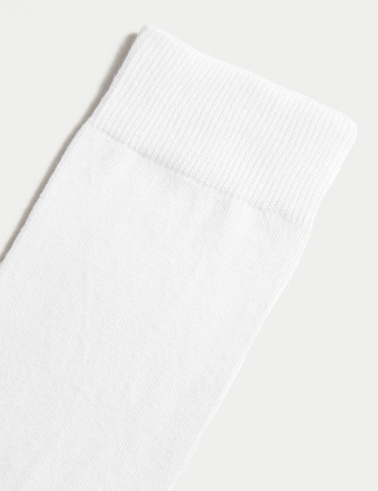 Marks and Spencer 7 Pack Cool & Fresh™ Cotton Rich Socks  White