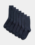 Marks and Spencer 7 Pack Cool & Fresh™ Cotton Rich Socks  NAVY BLUE
