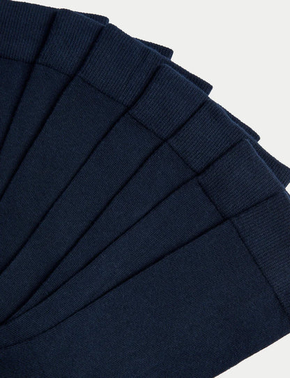 Marks and Spencer 7 Pack Cool & Fresh™ Cotton Rich Socks  NAVY BLUE