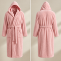 Luxury Unisex Fleece Bath Robe - Rose