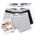 CK MODERN STRUCTURE BOXER PANTS PACK OF 3 COTTON STRETCH