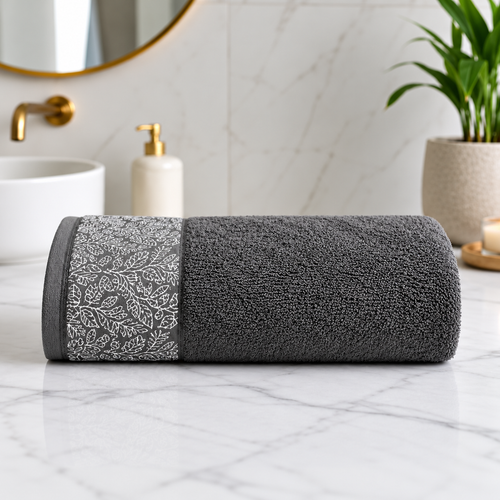 Export Quality Pure Cotton Bath Towel - Grey