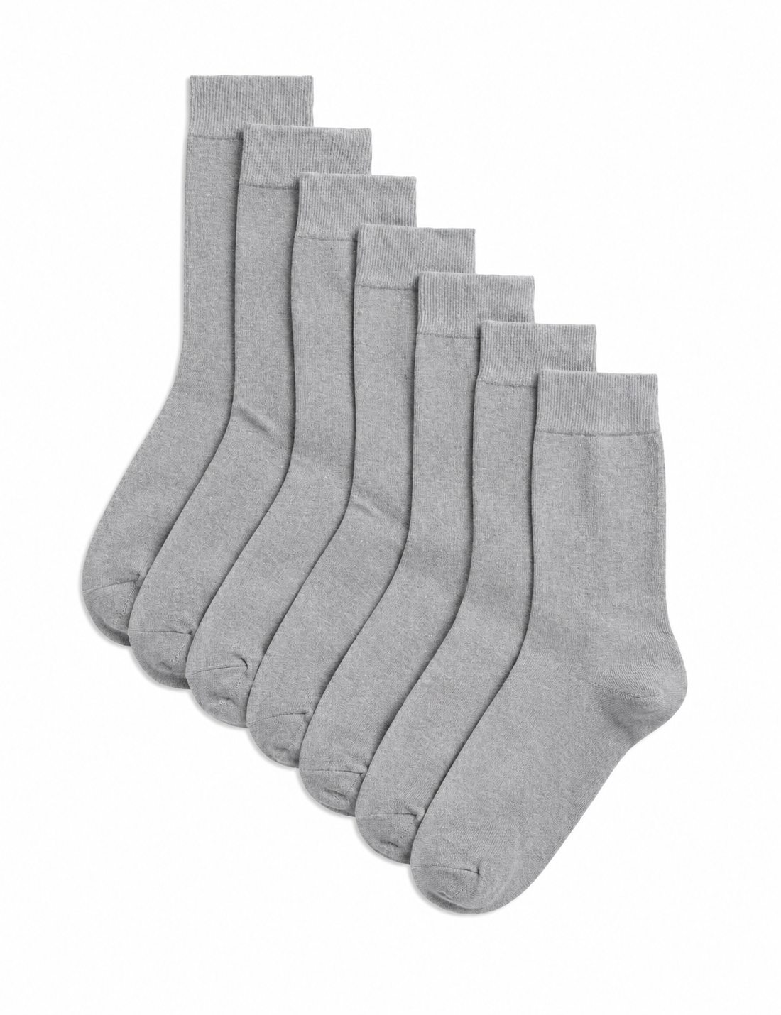 Marks and Spencer 7 Pack Cool & Fresh™ Cotton Rich Socks SILVER
