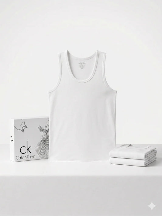 CK Men's Cotton Vest Pack of 3