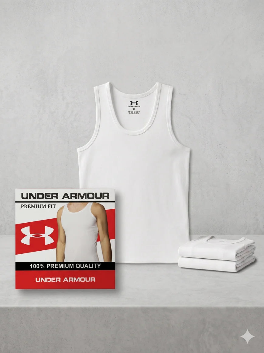 Under Armour Men's Cotton Vest Pack of 3
