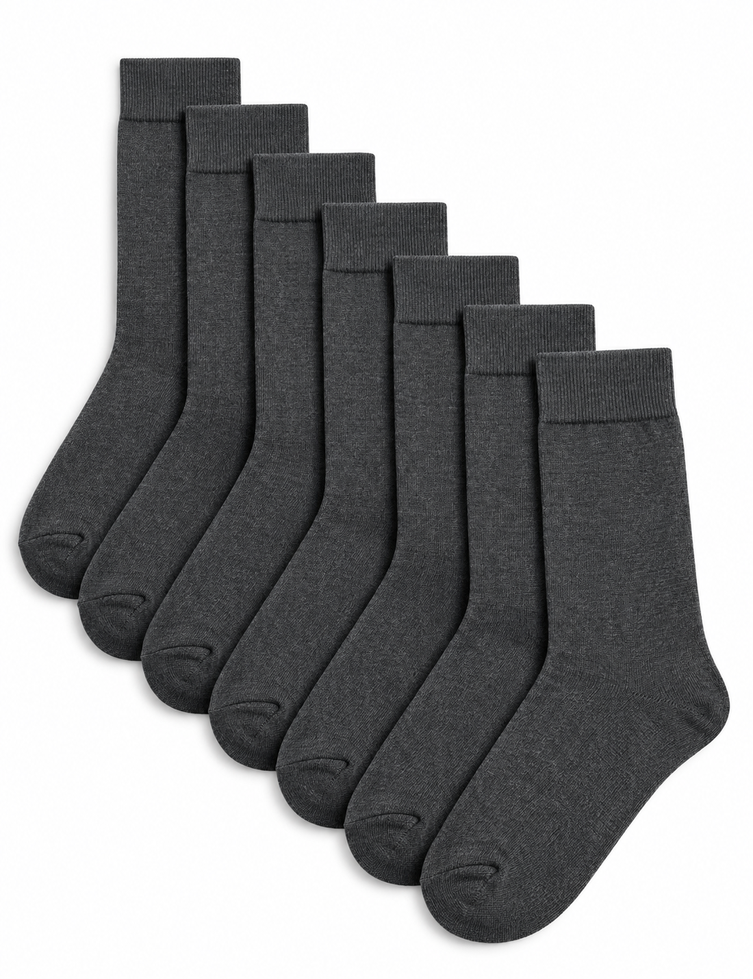 Marks and Spencer 7 Pack Cool & Fresh™ Cotton Rich Socks GREY