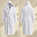 Luxury Unisex Fleece Bath Robe - White
