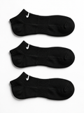 N.I.K.E Everyday Cushioned No Show Socks – Pack of 3 ( Export Overstock ) Black