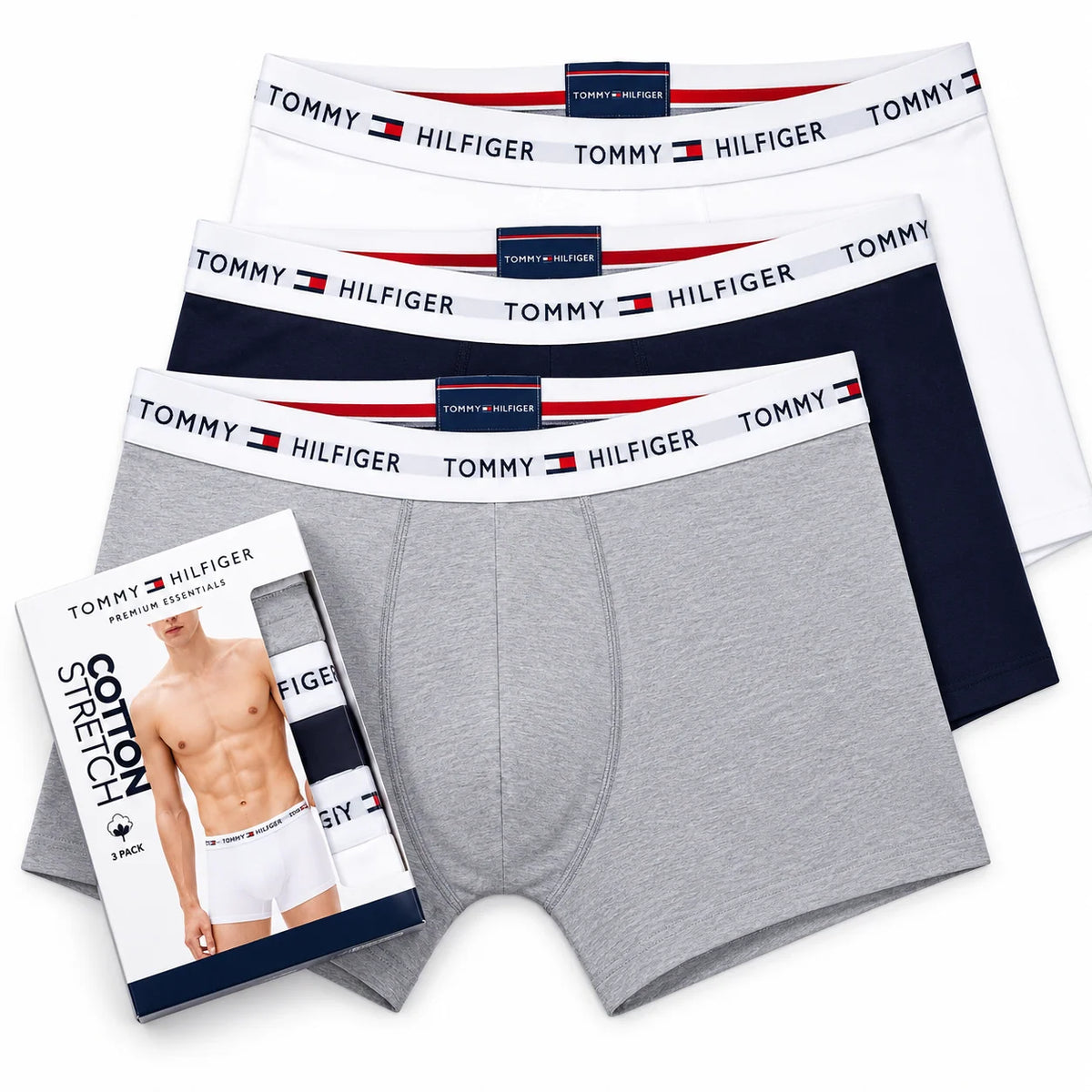 Tommy Hilfiger BOXER PANTS PACK OF 3 COTTON STRETCH