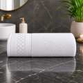 Export Quality Pure Cotton Bath Towel - White