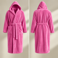 Luxury Unisex Fleece Bath Robe - Pink